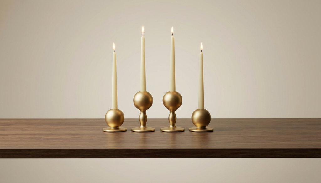 Flamella Sole – 4-Piece Candle Holder Set