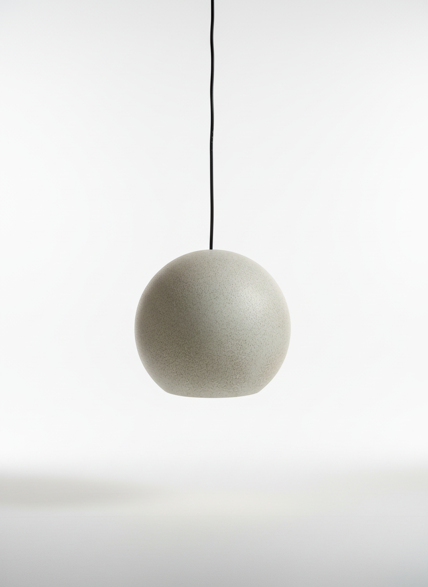Rounded Boule Lamp Base  – Minimalist Design (30 cm)